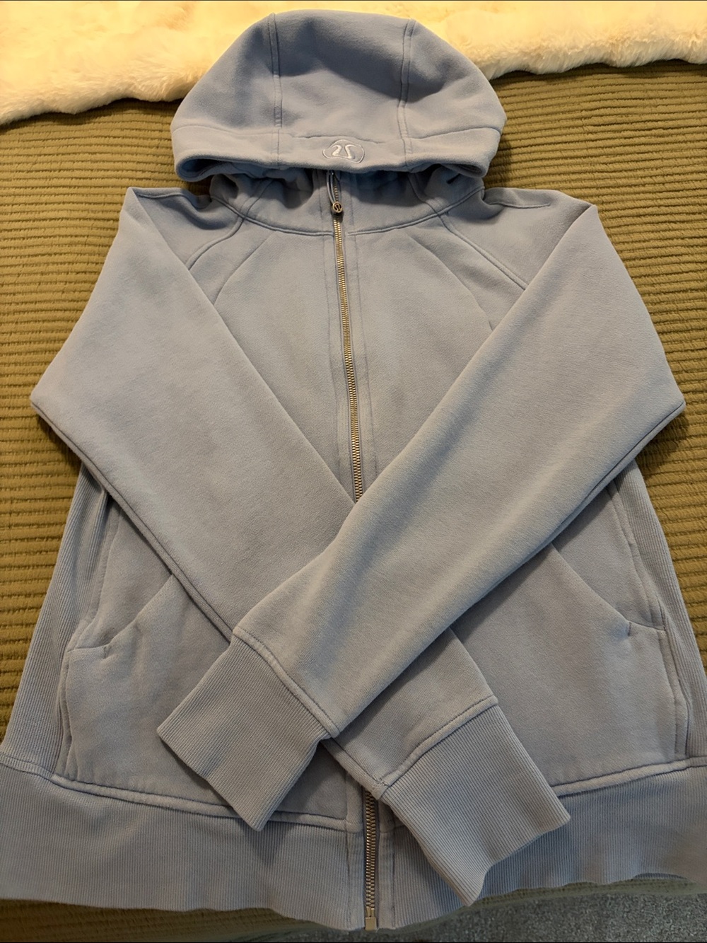 lululemon athletica Light Blue Full-Zip Hoodie